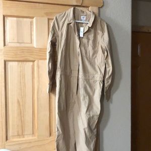 J Crew Foundry chino overalls / khaki